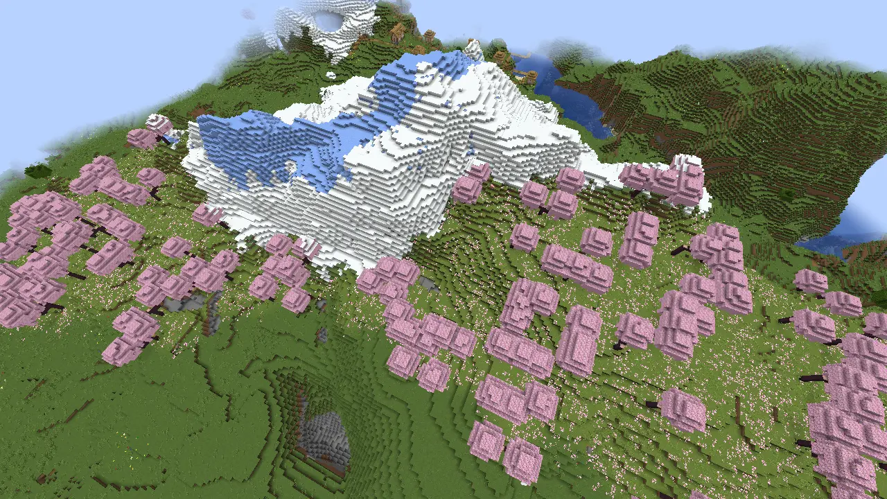 Minecraft seed “Pink and White”